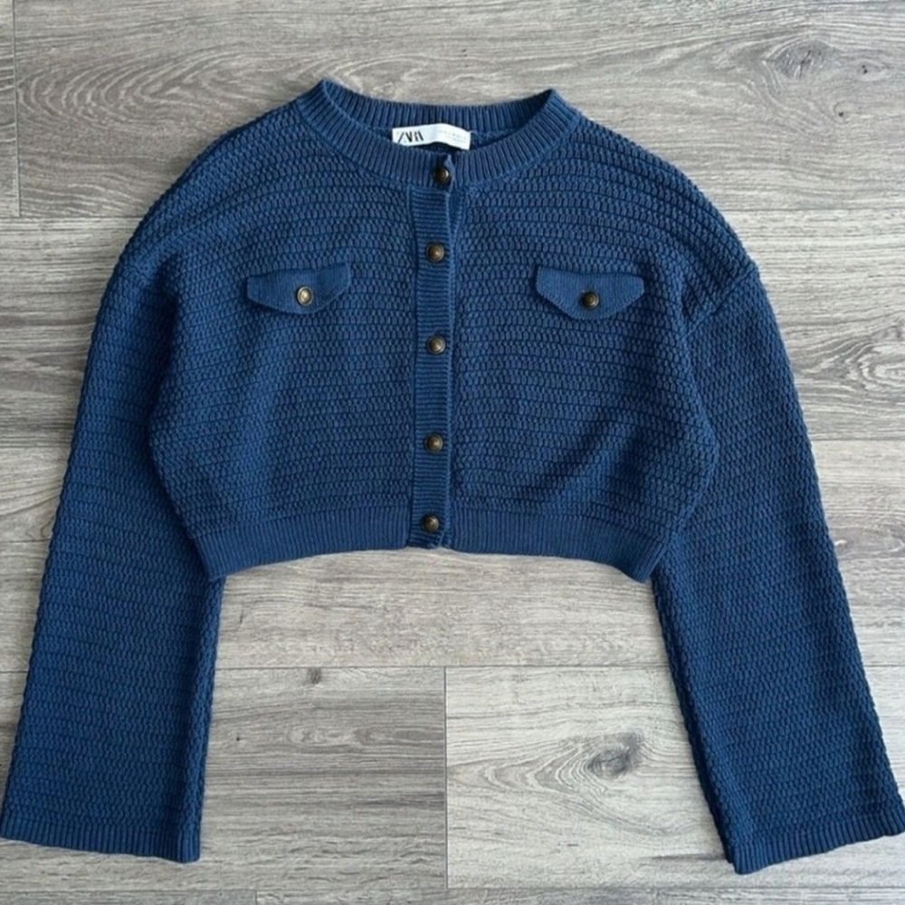 Zara Women's Blue Sweater